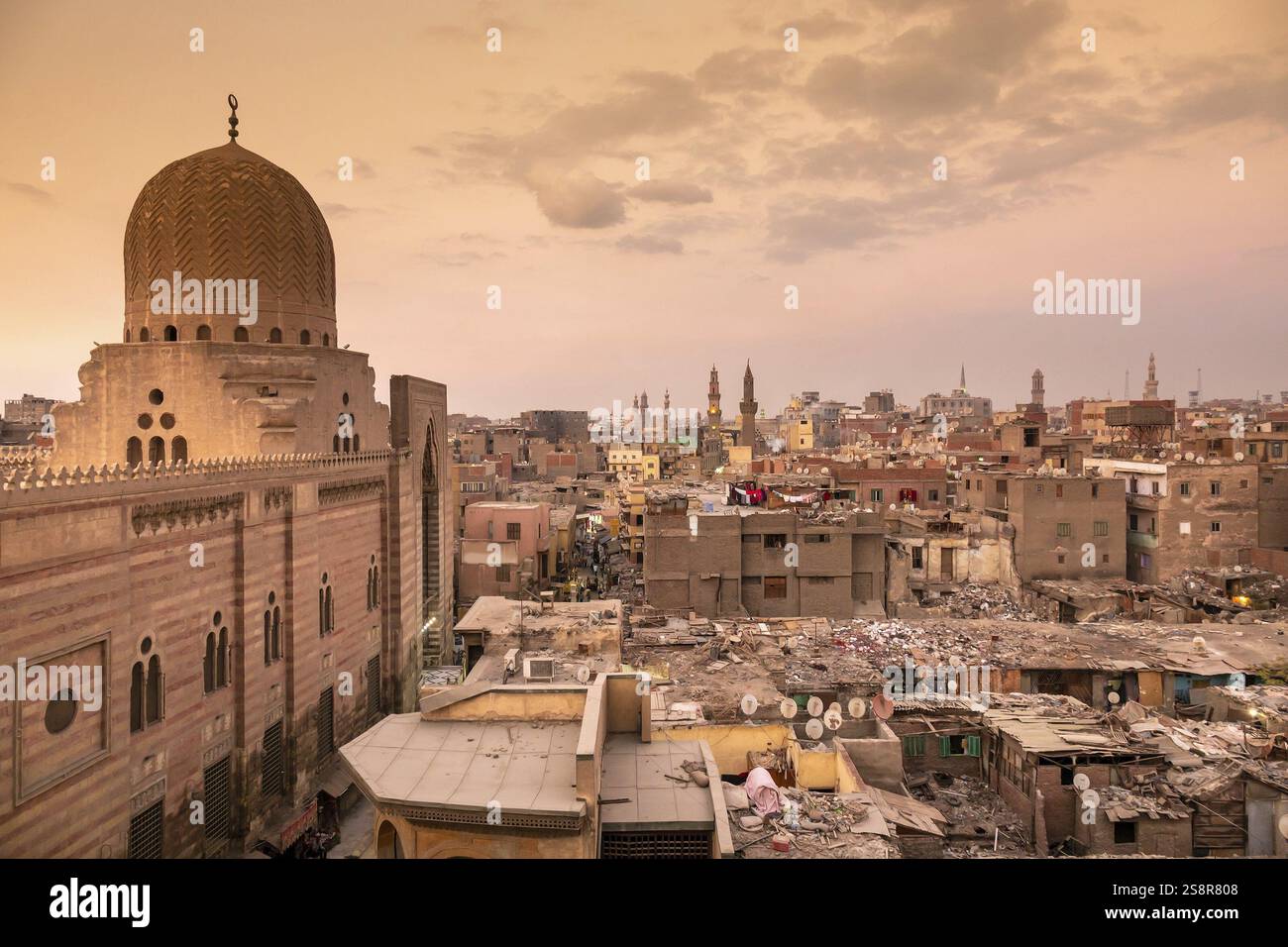 An image of a sunset scenery at Cairo Egypt Stock Photo - Alamy