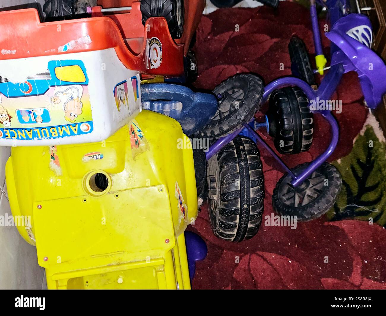 Cairo Egypt December 20 2024 Pieces And Wreckage Of Kids Ride On Cairo egypt december 20 2024 pieces and wreckage of kids ride on
