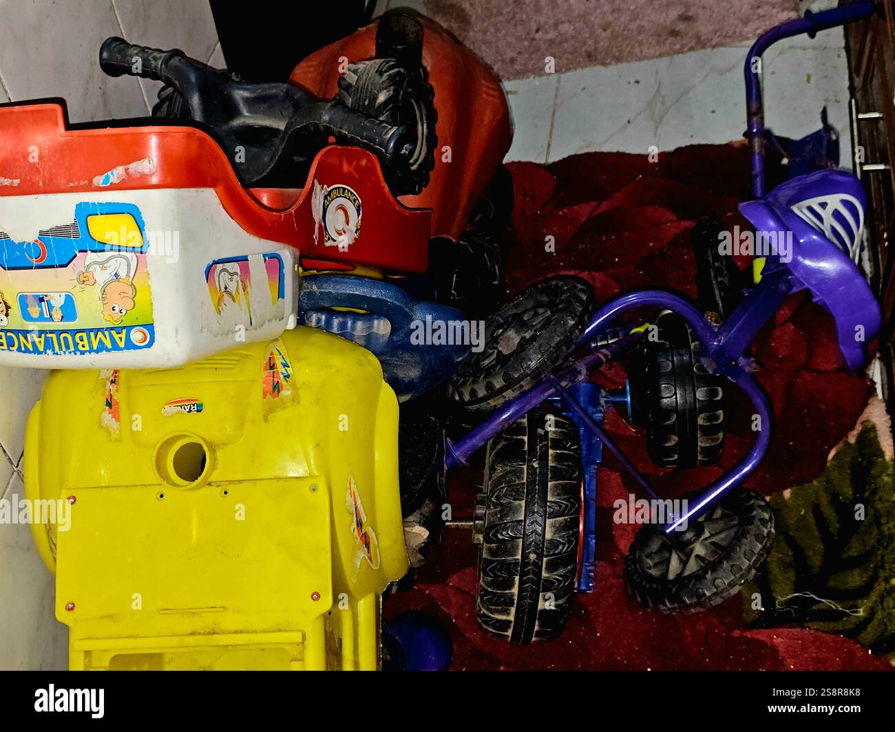 Cairo Egypt December 20 2024 Pieces And Wreckage Of Kids Ride On Cairo egypt december 20 2024 pieces and wreckage of kids ride on