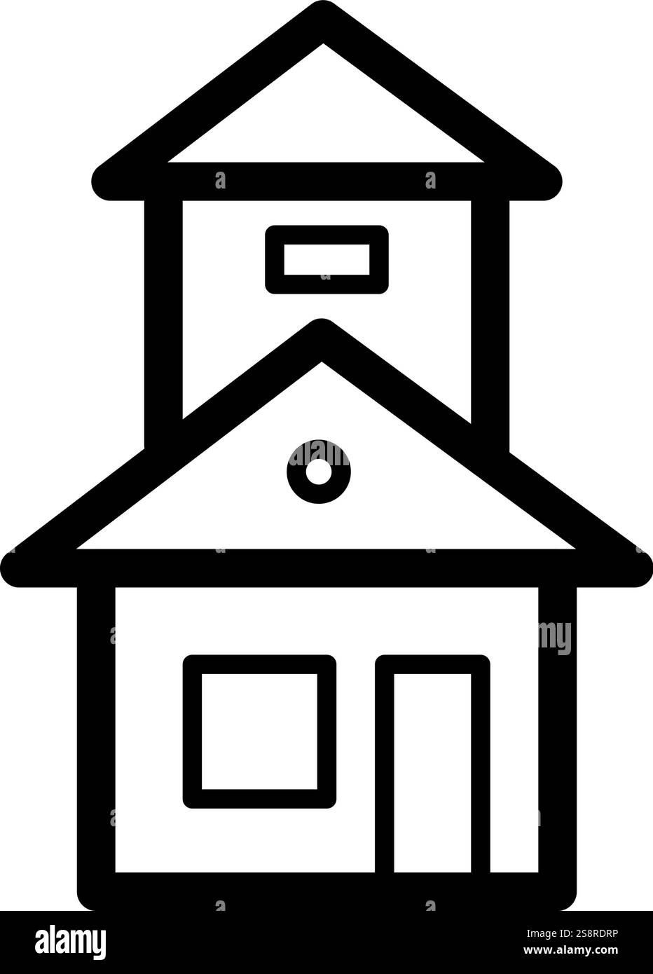 House with Garage icon vector. Suitable for mobile apps, web apps and print media. Stock Vector