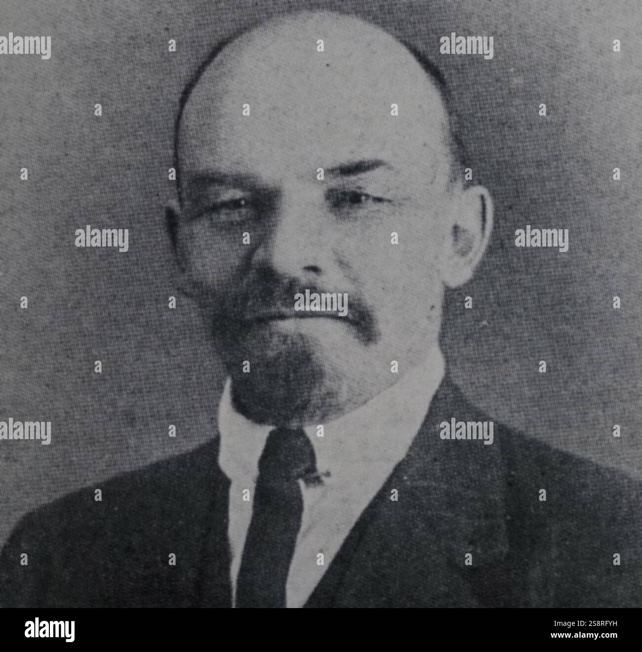 Photographic portrait of Vladimir Lenin (1870-1924) a Russian communist ...