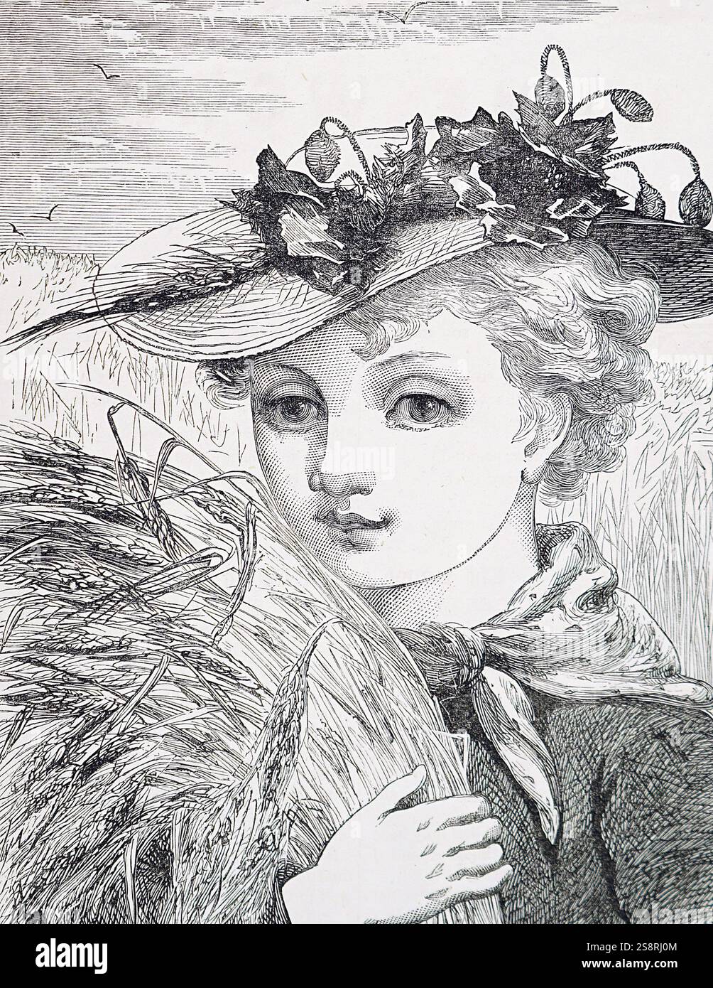 Illustration depicting a Gleaner. Gleaning is the act of collecting ...