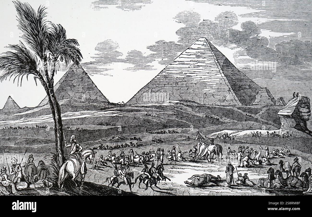 Pyramids engraving hi-res stock photography and images - Alamy