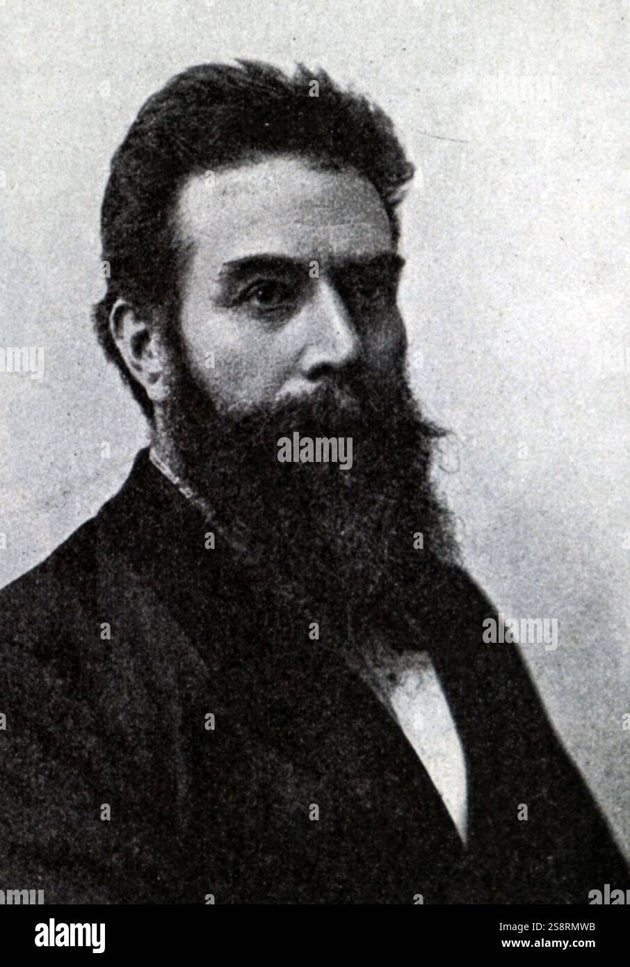 Photograph of Wilhelm Röntgen (1845-1923) a German mechanical engineer ...