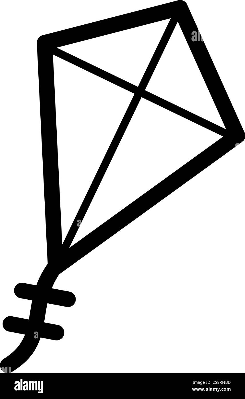Kite icon vector. Suitable for mobile apps, web apps and print media. Stock Vector