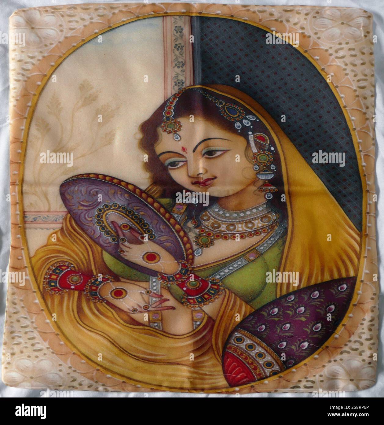 Indian Balcony Panel Kutch - 19th Century With Later Painting Indian Balcony Panel Kutch - 19th Century With Later Painting
