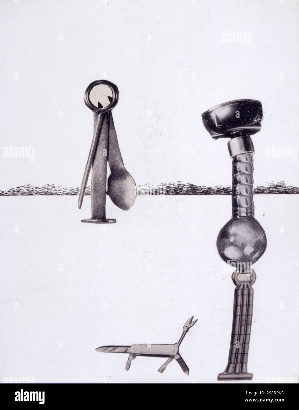Bric a brac 1984, collage by Robert Benayoun (1926 - 1996); a French ...