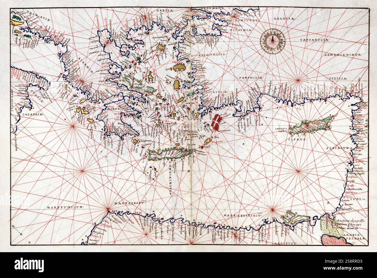 Portolan atlas of nine charts and a world map, etc. Dedicated to ...