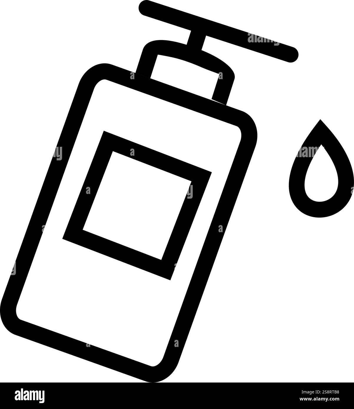 Lotion Bottle icon vector. Suitable for mobile apps, web apps and print media. Stock Vector