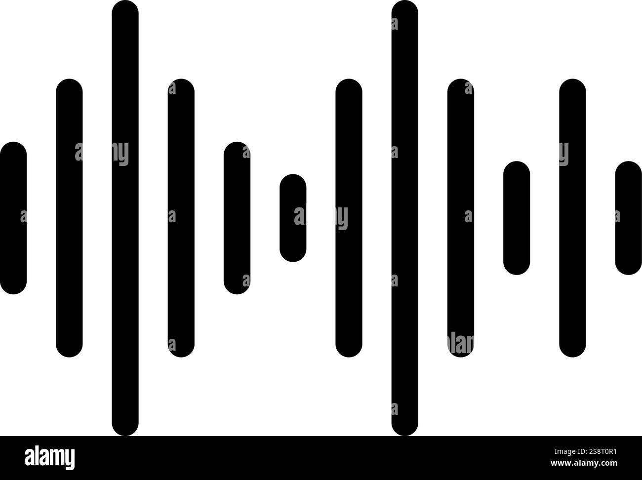 Music Indicator II icon vector. Suitable for mobile apps, web apps and print media. Stock Vector