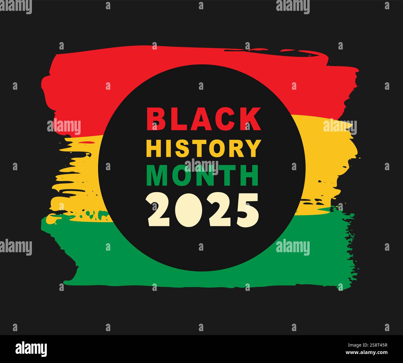 Black History Month 2025 African American Banner Stock Vector Image ...