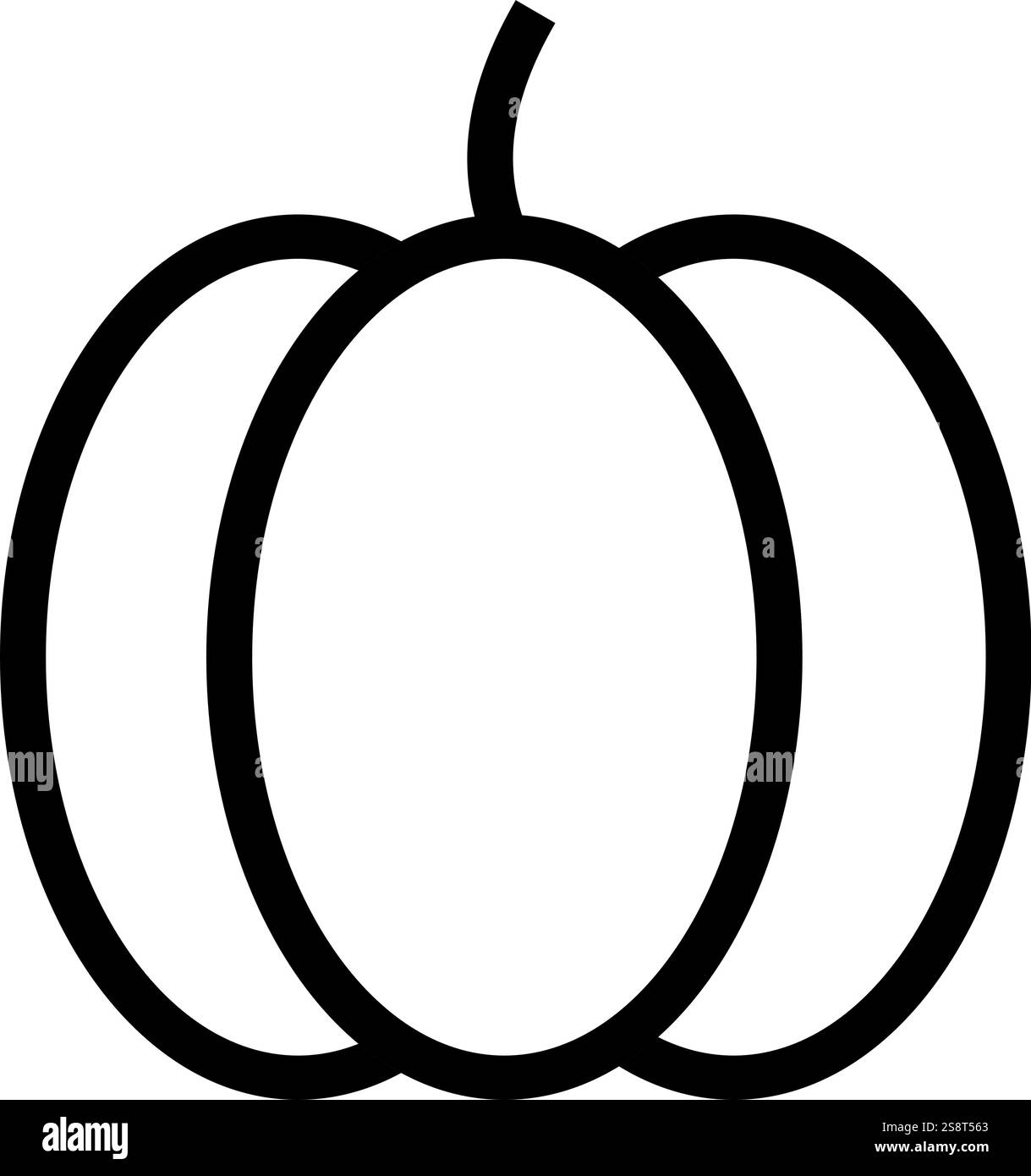 Pumpkin icon vector. Suitable for mobile apps, web apps and print media. Stock Vector