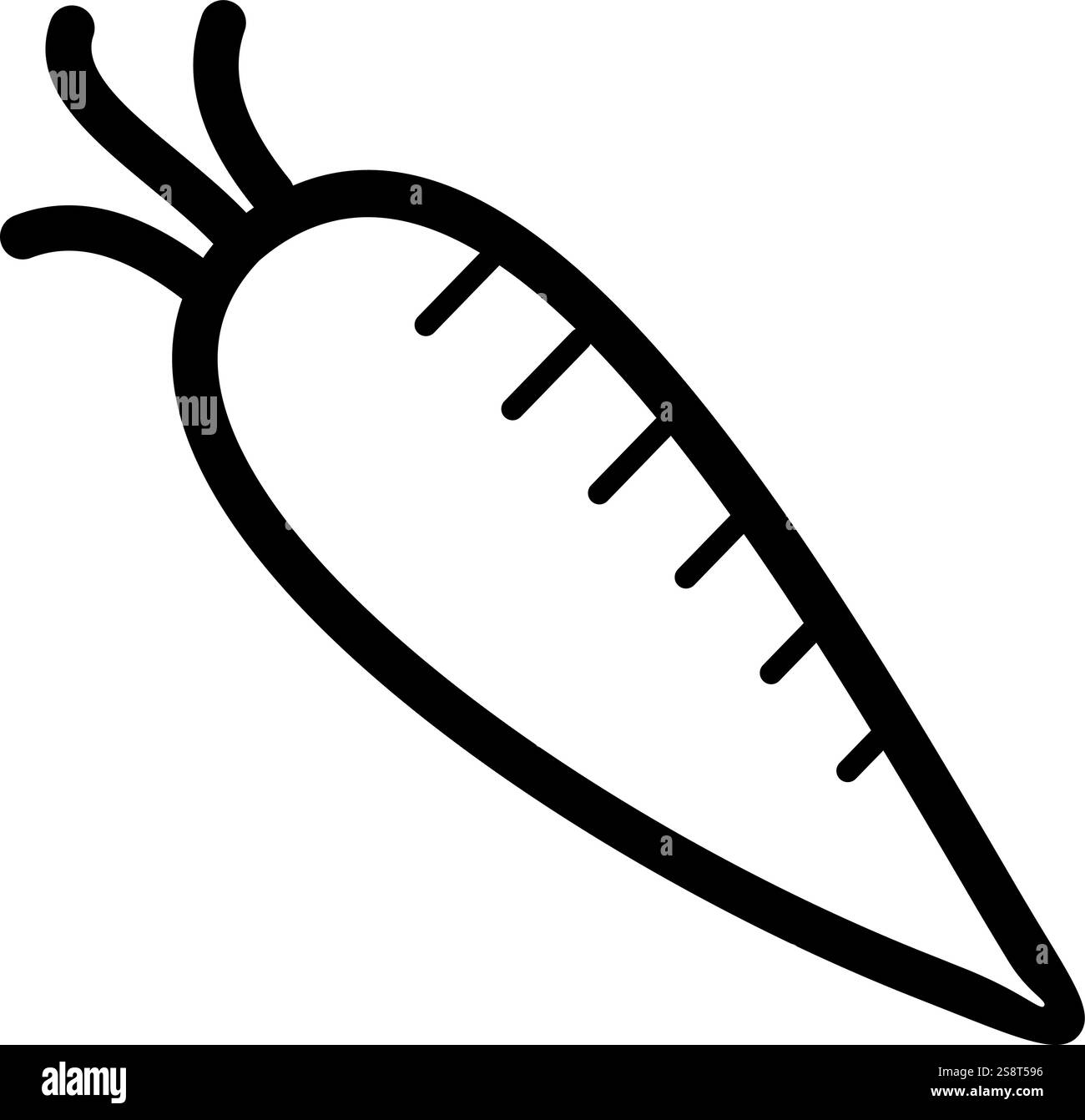 Radish icon vector. Suitable for mobile apps, web apps and print media. Stock Vector