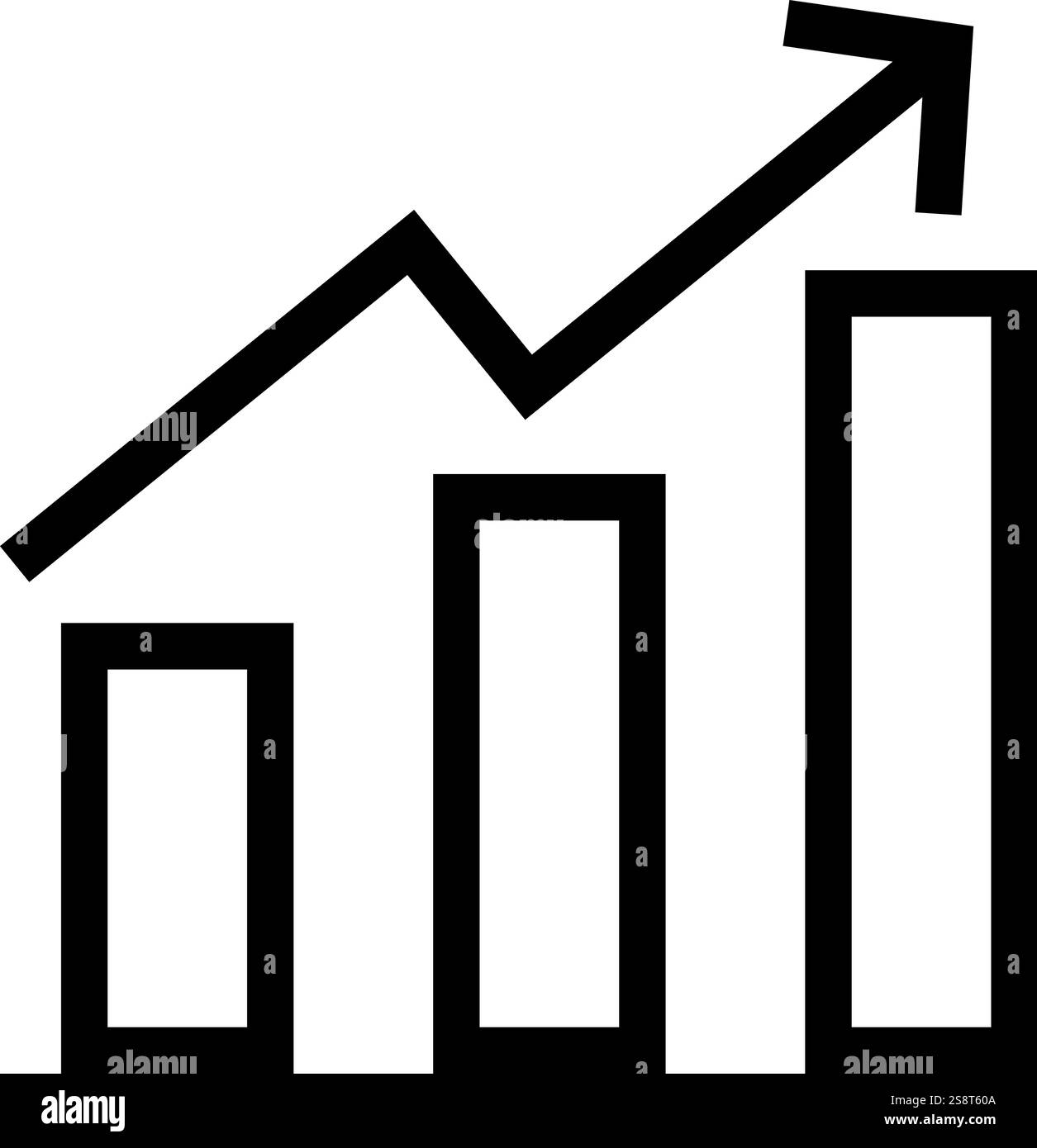 Rise icon vector. Suitable for mobile apps, web apps and print media ...