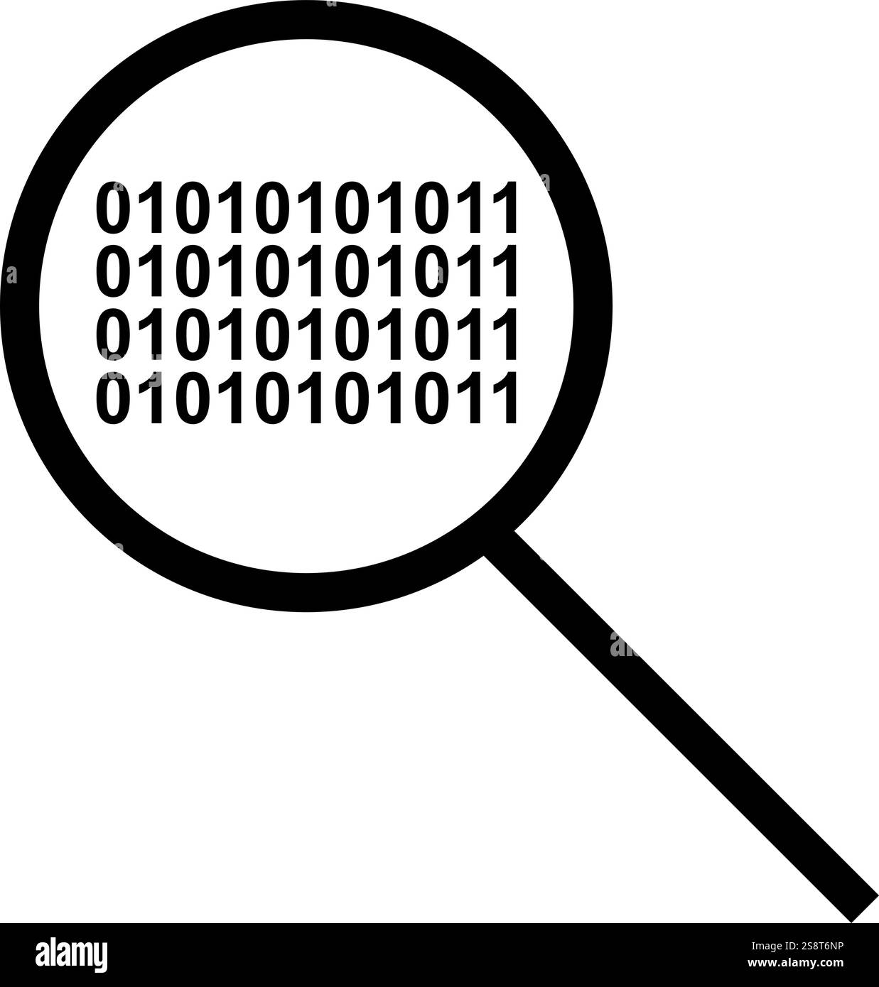 Search Code icon vector. Suitable for mobile apps, web apps and print media. Stock Vector