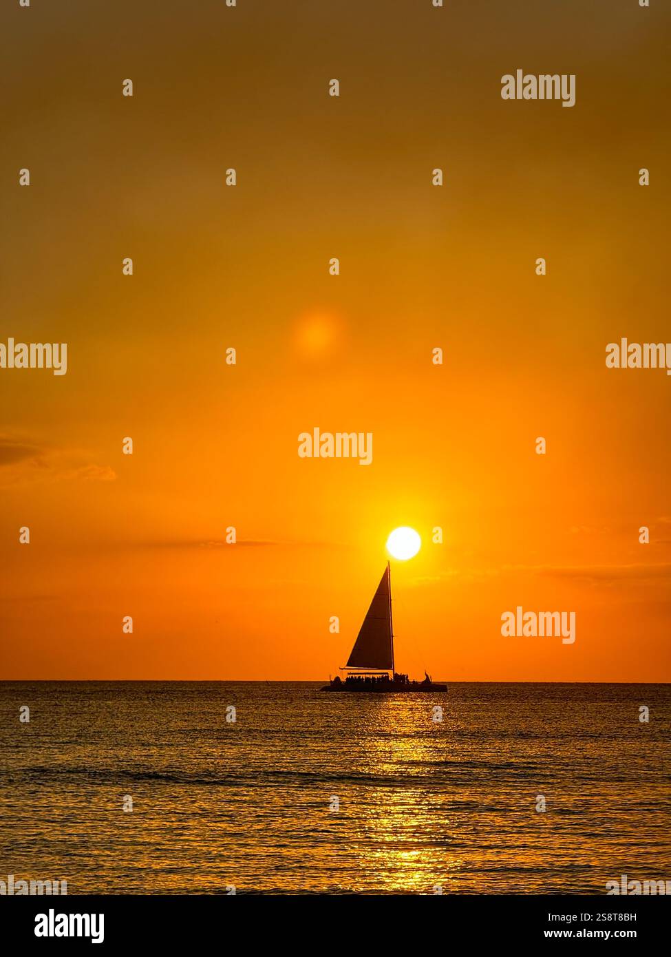 Sunset in Bayahibe, Dominican Republic - Smartphone Captured Stock Image