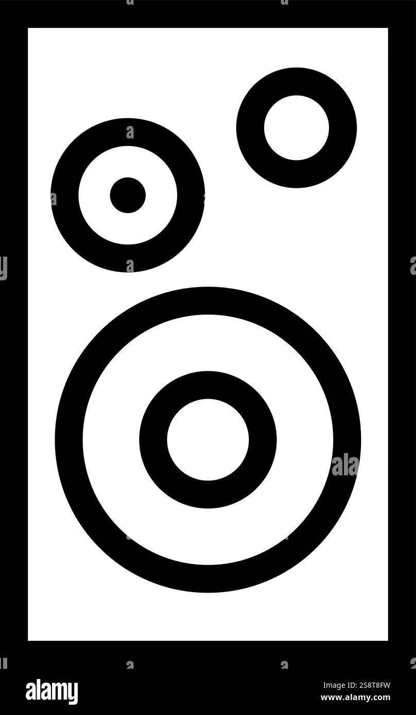 Single Speaker icon vector. Suitable for mobile apps, web apps and print media. Stock Vector