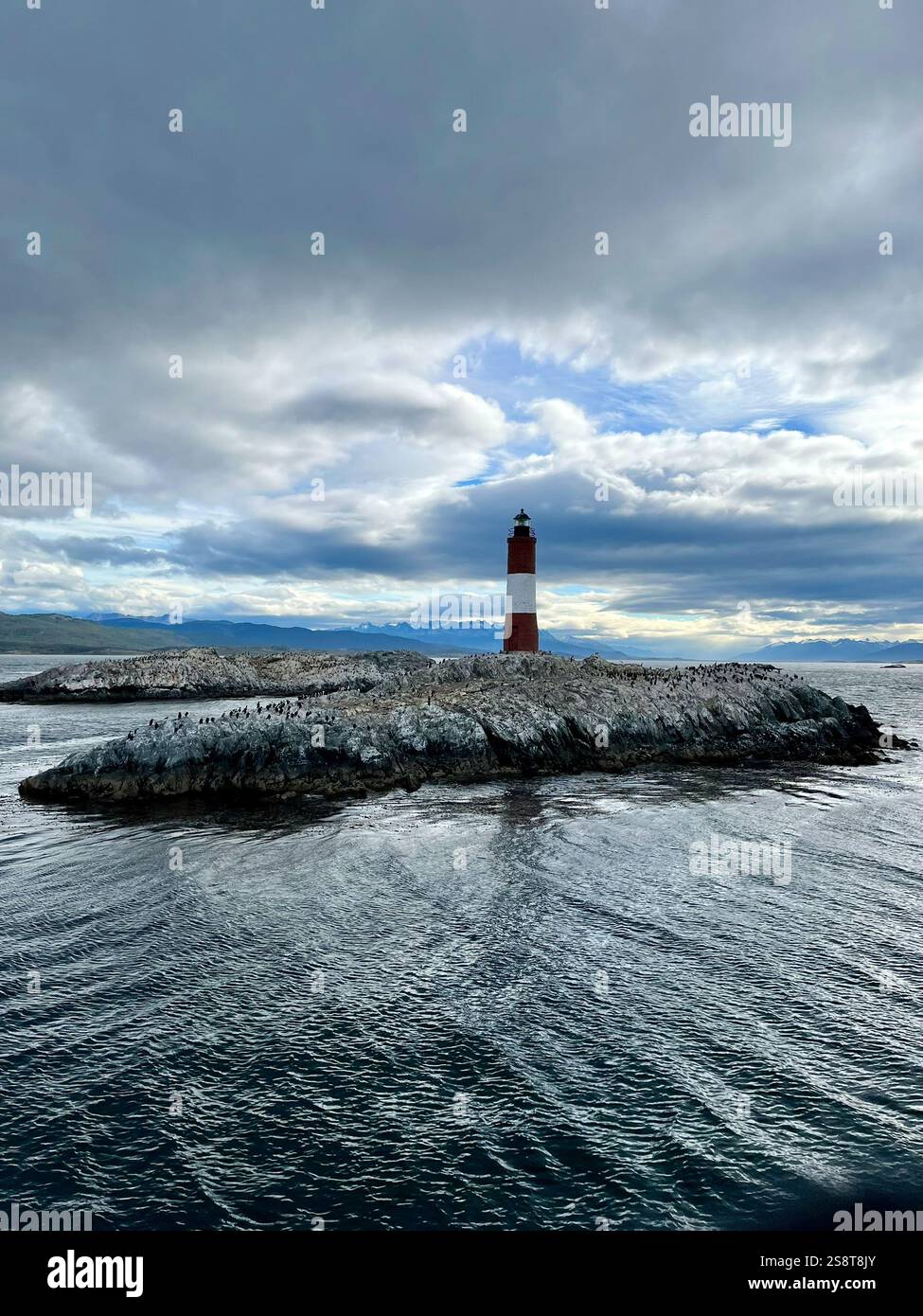 Faro Les Éclaireurs in Ushuaia - Smartphone Captured Stock Image