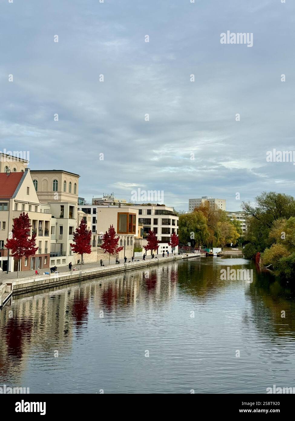 Nebenarm Alte Fahrt in Potsdam - Smartphone Captured Stock Image