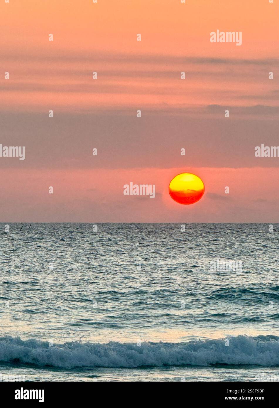 The most breathtaking sunset ever seen - Smartphone Captured Stock Image