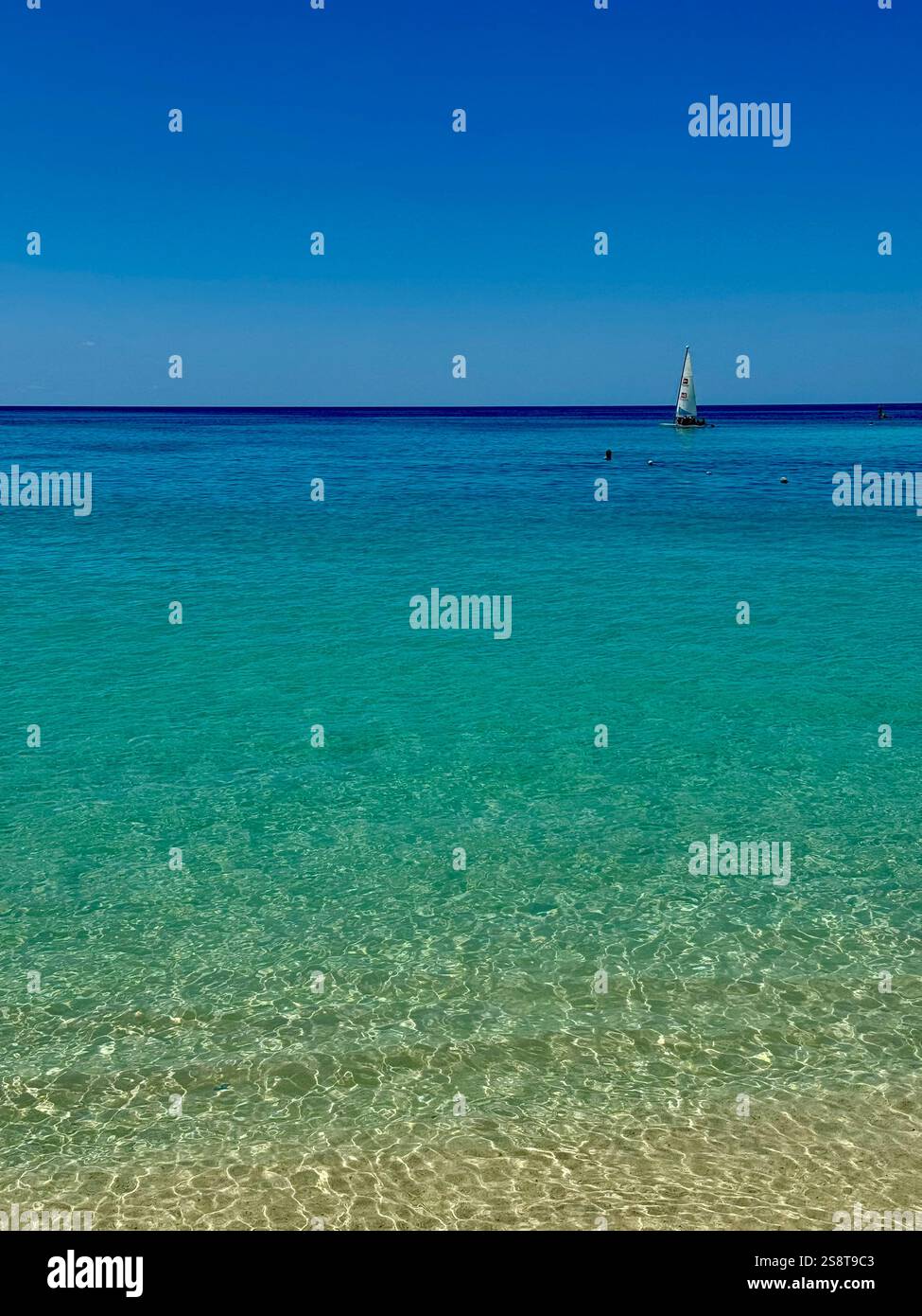 Bright day in Bayahibe's beach - Smartphone Captured Stock Image