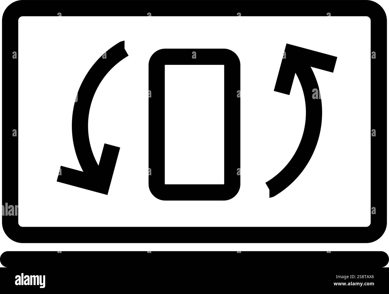 Synchronization icon vector. Suitable for mobile apps, web apps and print media. Stock Vector