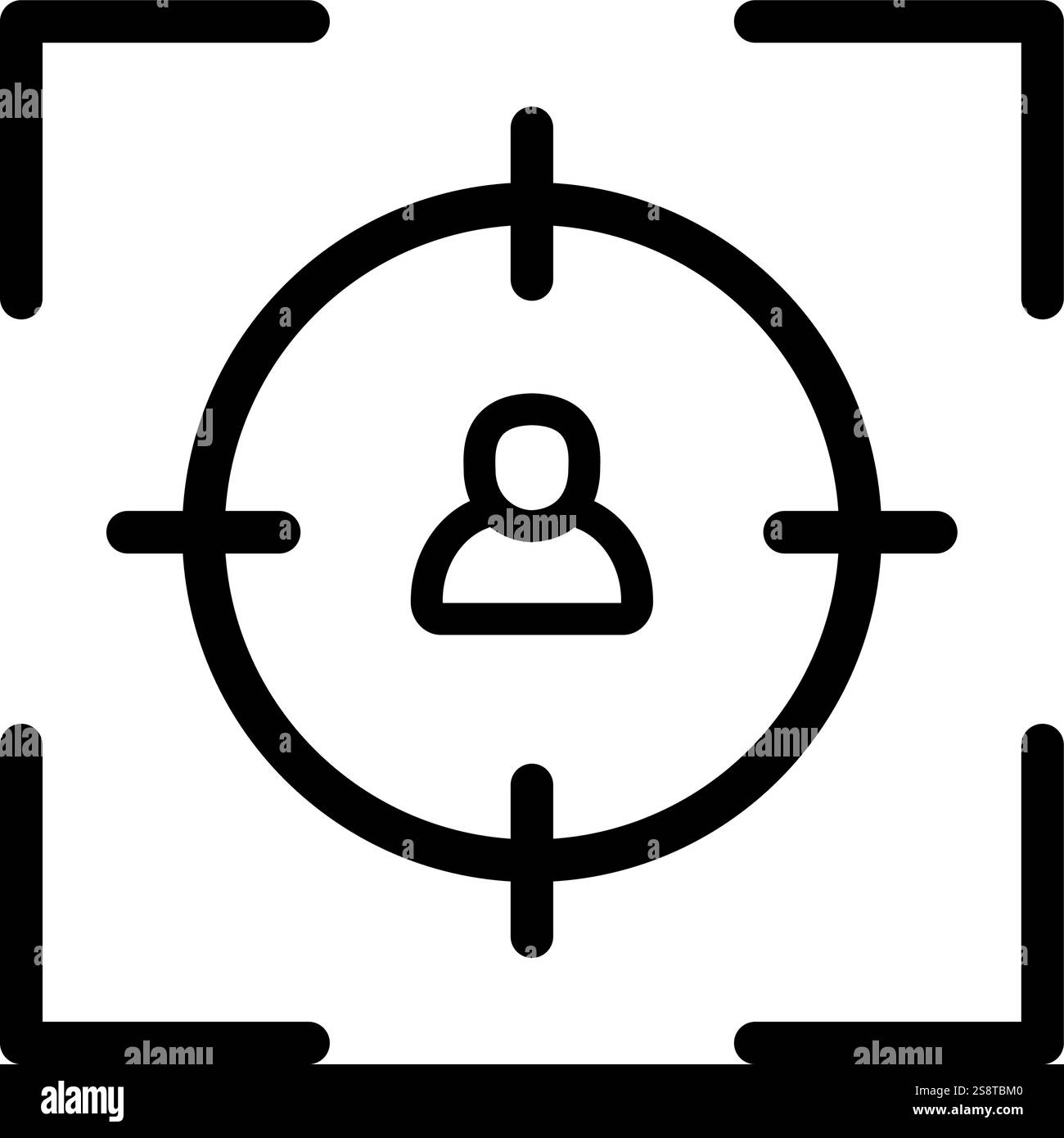 Targeted icon vector. Suitable for mobile apps, web apps and print media. Stock Vector
