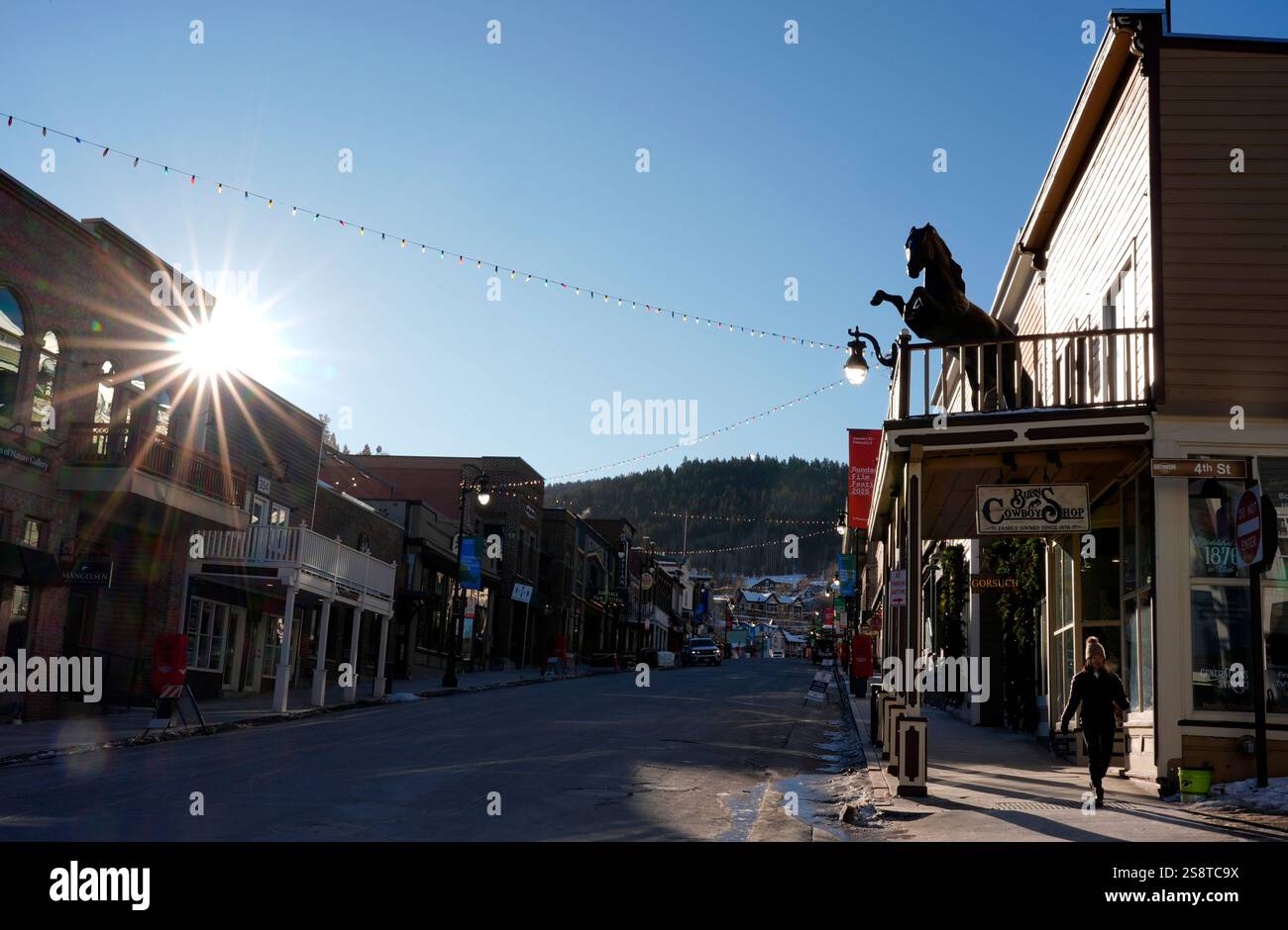 Main Street is pictured on the opening day of the 2025 Sundance Film