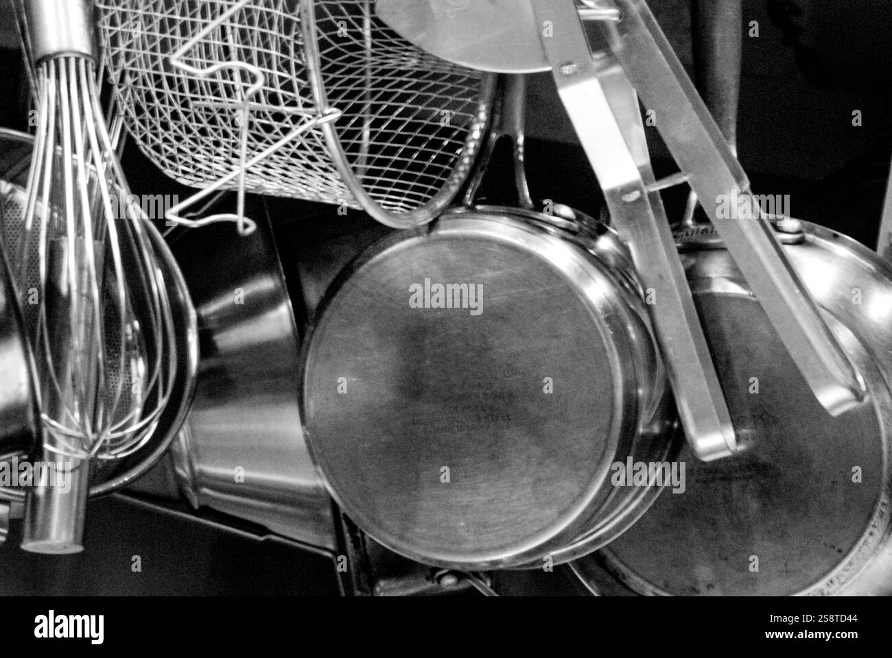 kitchen utensils, utensils, pots, ladles, pans, utensils, equipment Stock Photo
