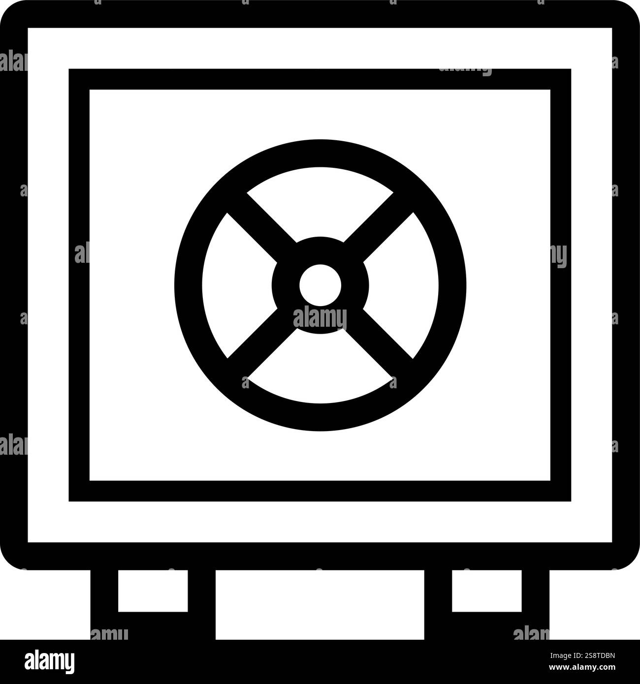 Vault icon vector. Suitable for mobile apps, web apps and print media. Stock Vector