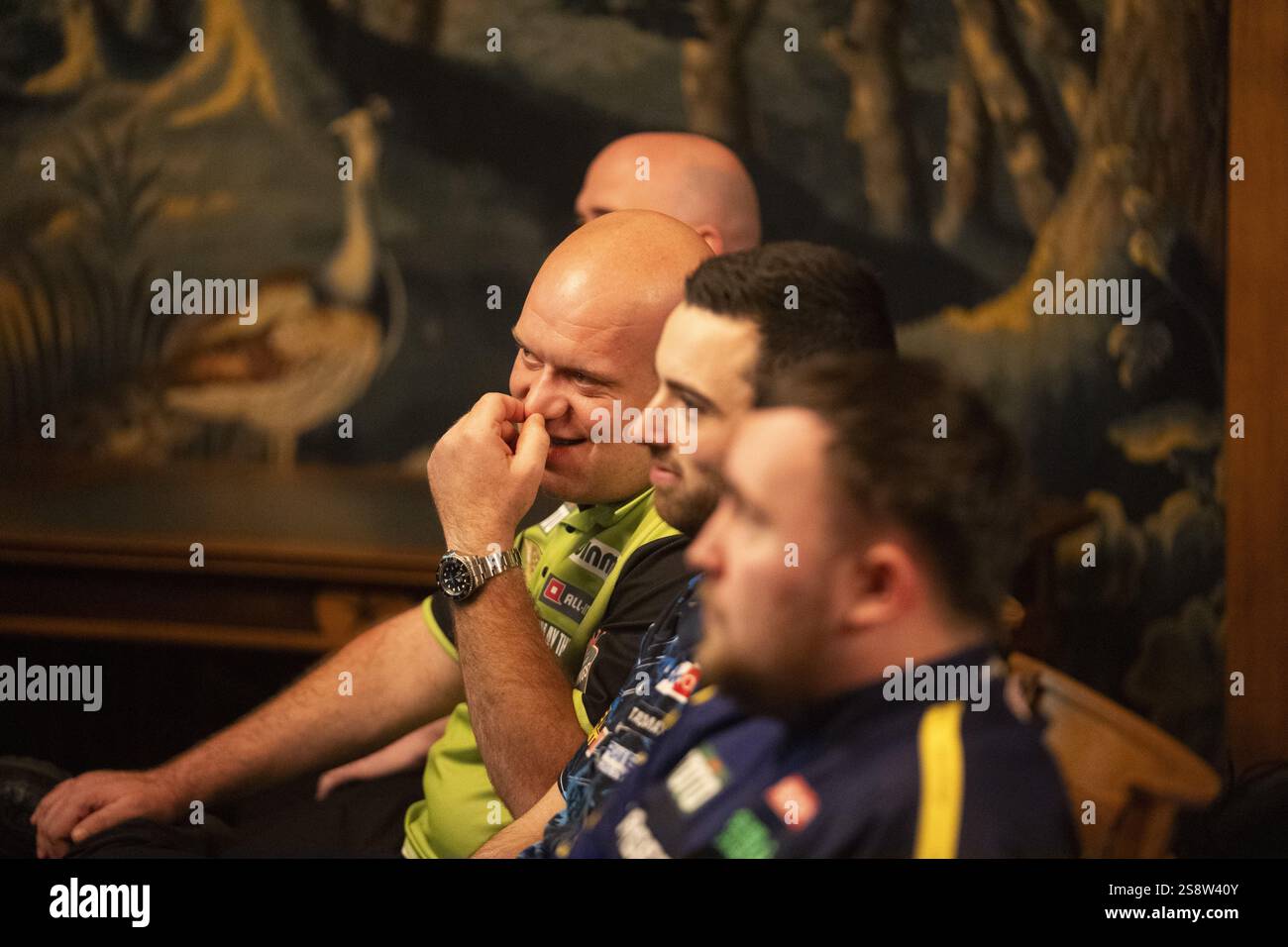 DEN BOSCH Darter Michael van Gerwen during the draw prior to TOTO