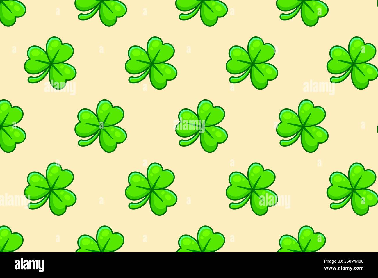 St patricks day pattern. Vector illustration. Stock Vector