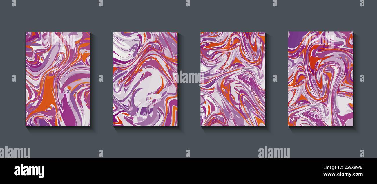 Liquid marble texture abstract pink liquid textures on a black ...