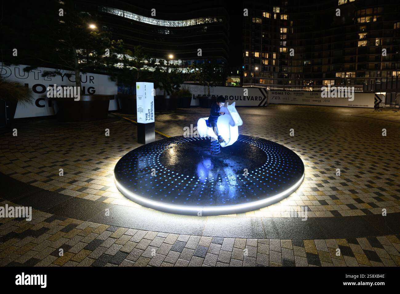 London, UK, 23rd January 2025, The Light Festival at Battersea Power