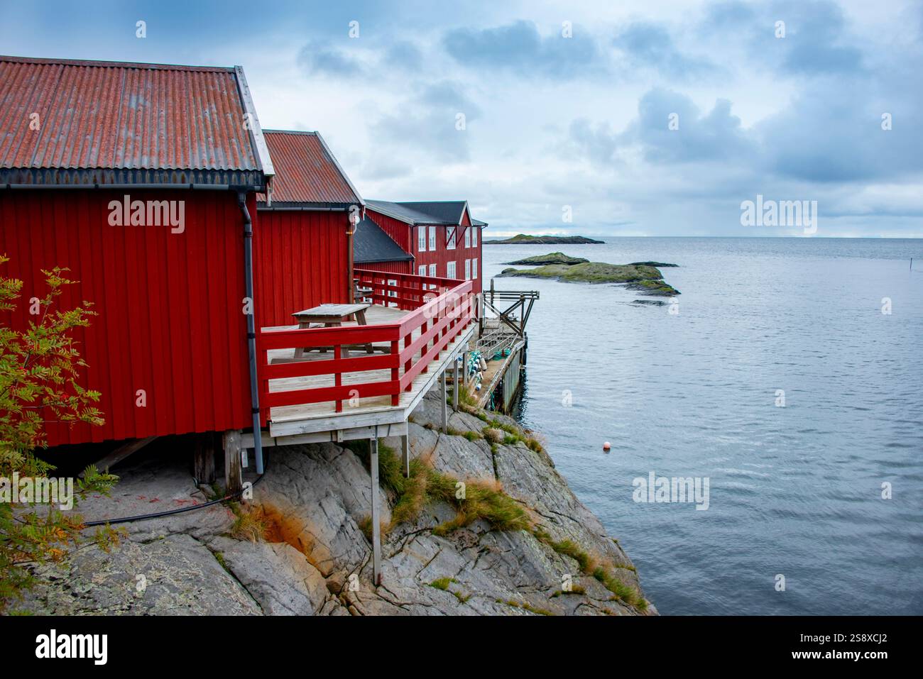 Traditional Rorbu Traditional Rorbu House in Town of Å - Lofoten - Norway Stock Photo - Alamy