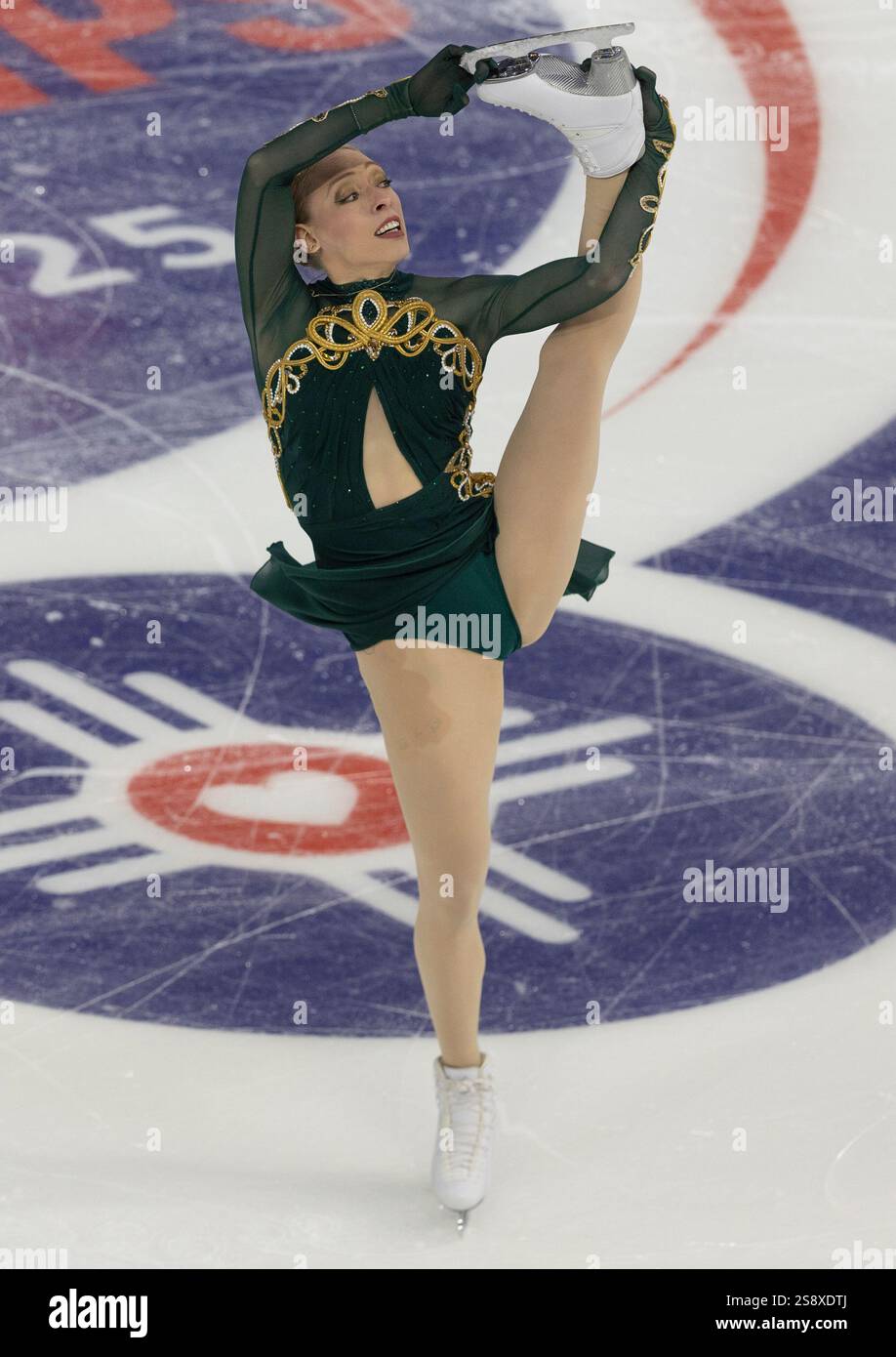 Bradie Tennell performs during the women's short program at the U.S. figure skating
