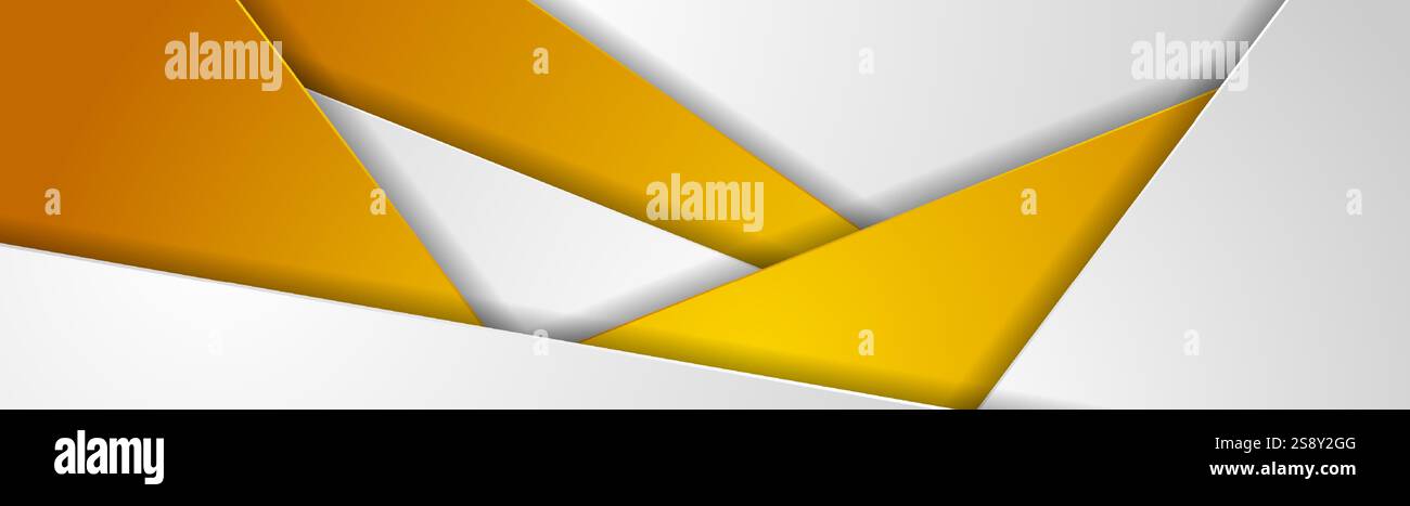 Orange and grey stripes abstract modern corporate background. Vector ...