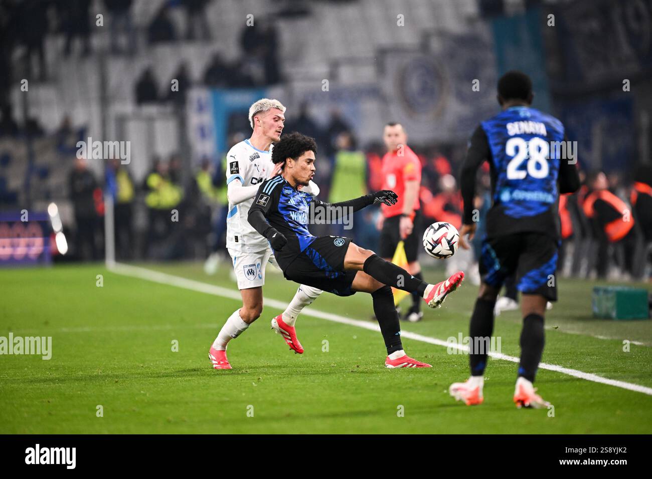 03 Quentin MERLIN (om) - 06 Felix Lemarechal (RCSA) during the Ligue 1 ...