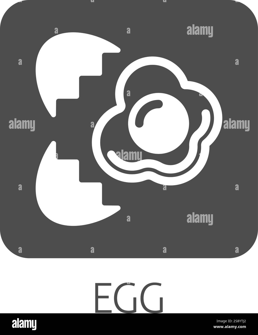 Egg Food Icon Concept Stock Vector