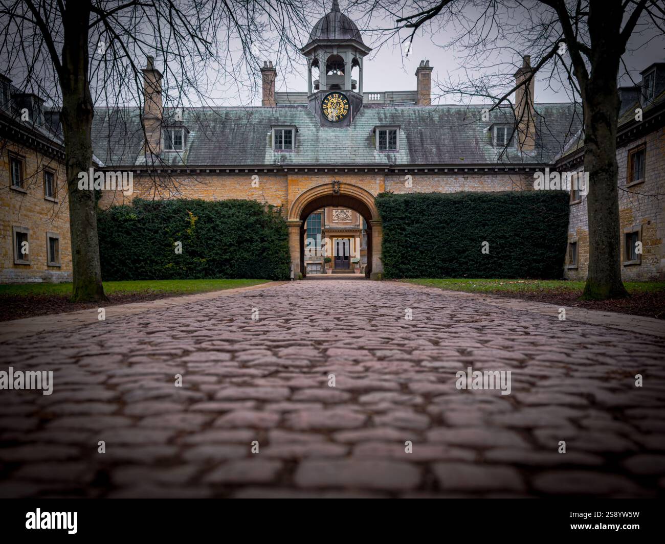 Belton House courtyard - Smartphone Captured Stock Image