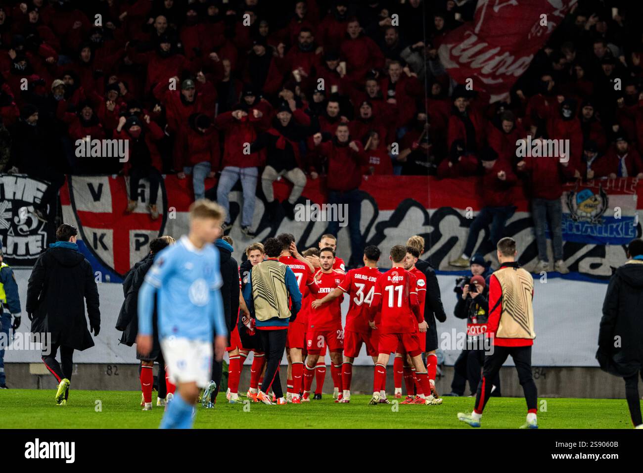 Malmo, Sweden. 23rd, January 2025. The players of FC Twente seen in