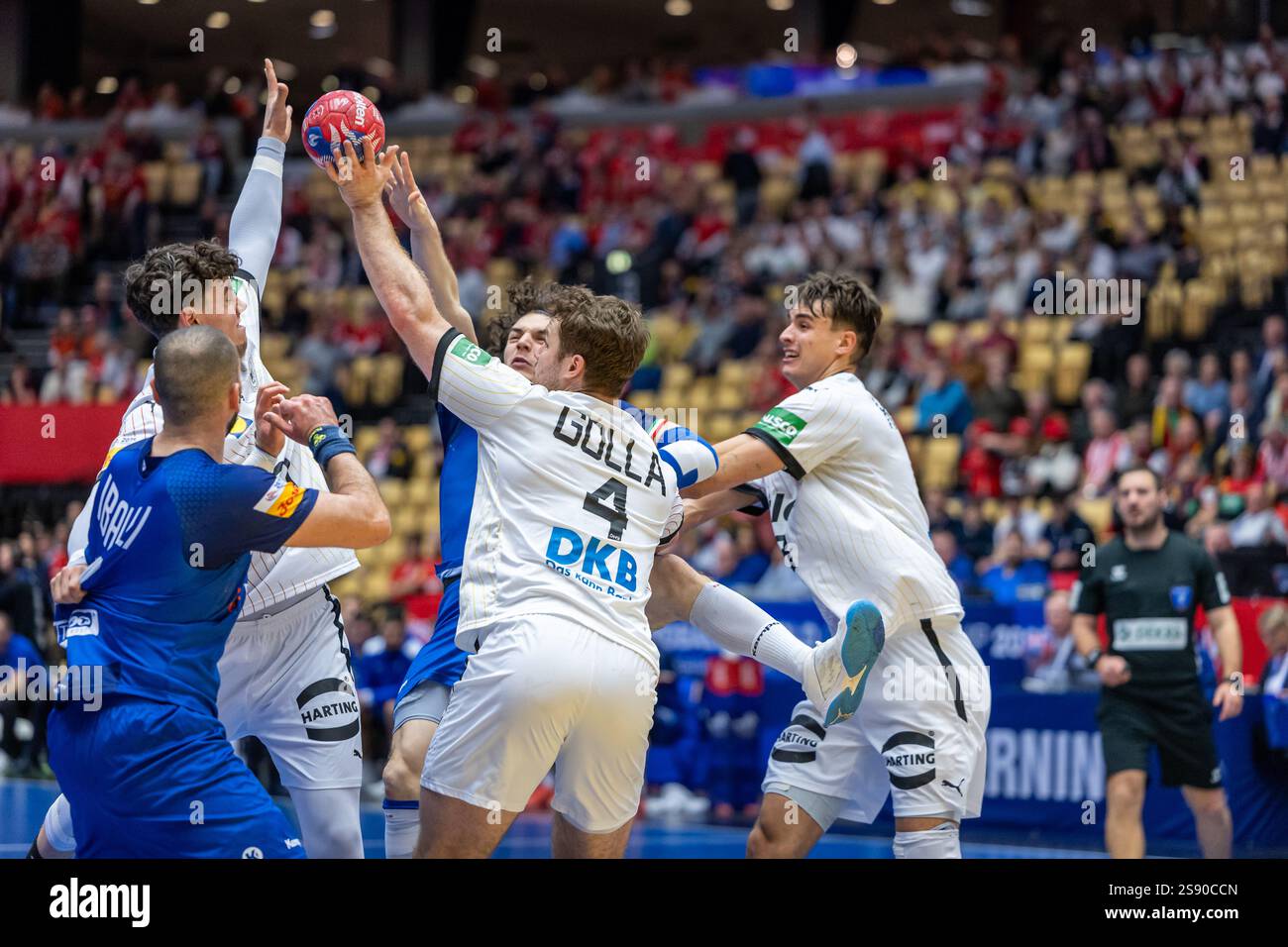 Herning, Denmark. 23rd, January 2025. Savini (8) of Italy and