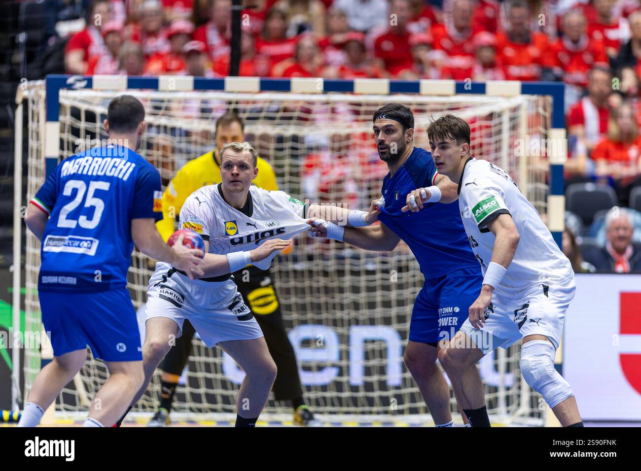 Herning, Denmark. 23rd, January 2025. Justus Fischer (54) of Germany