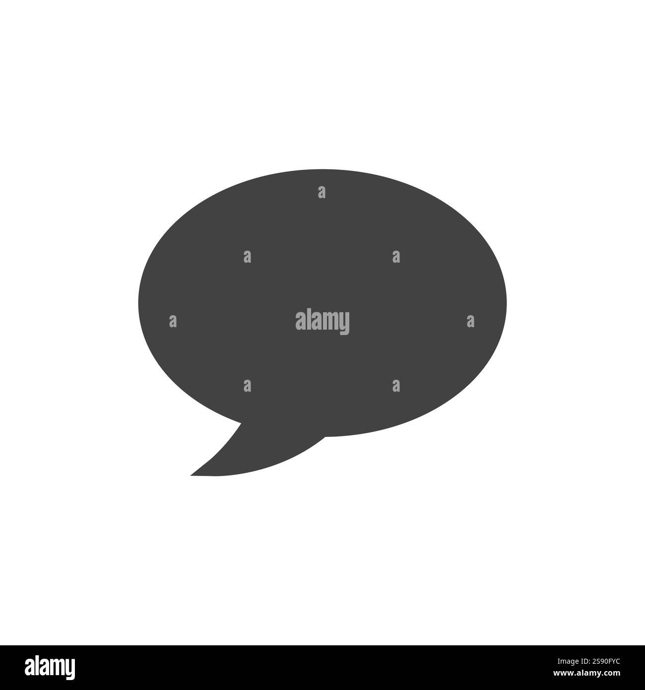 speech bubble icon flat vector illustration Stock Vector Image & Art ...