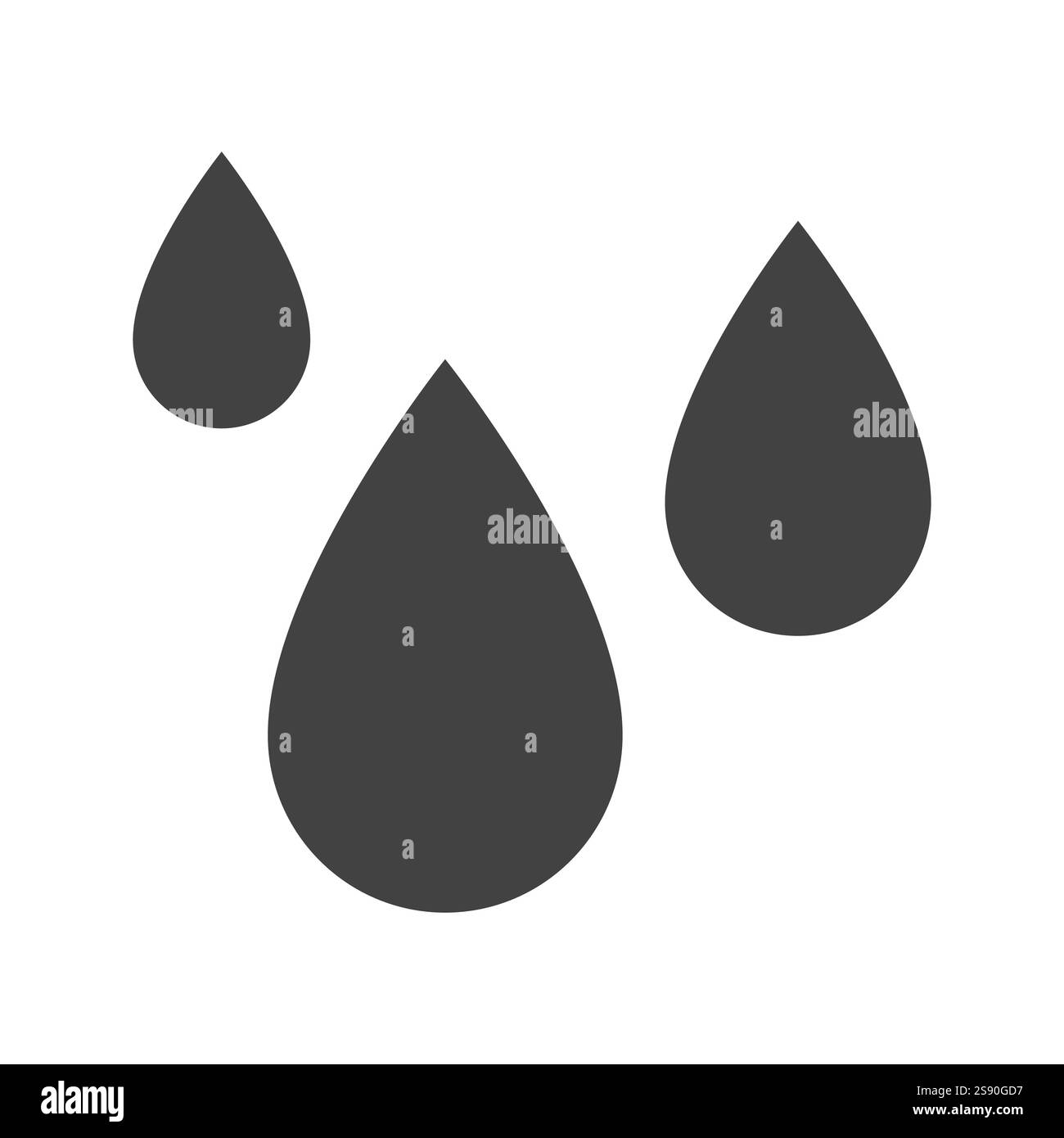 petrol droplets icon flat vector on white background Stock Vector Image ...