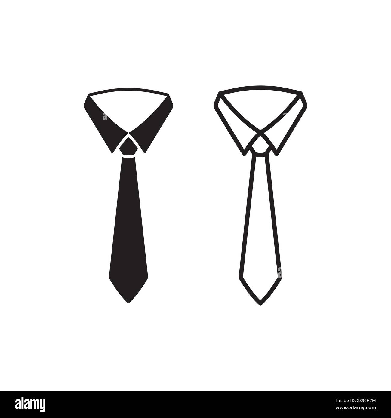 black and white tie symbol design vector illustration Stock Vector
