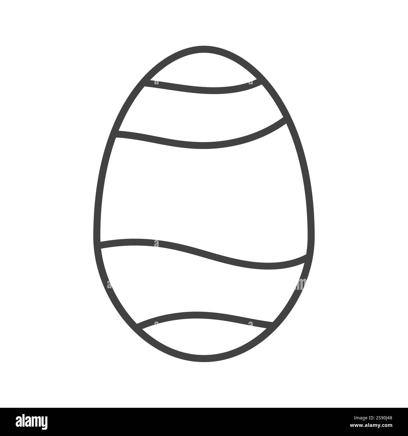 line icon easter eggs icon symbol isolated on white background Stock ...