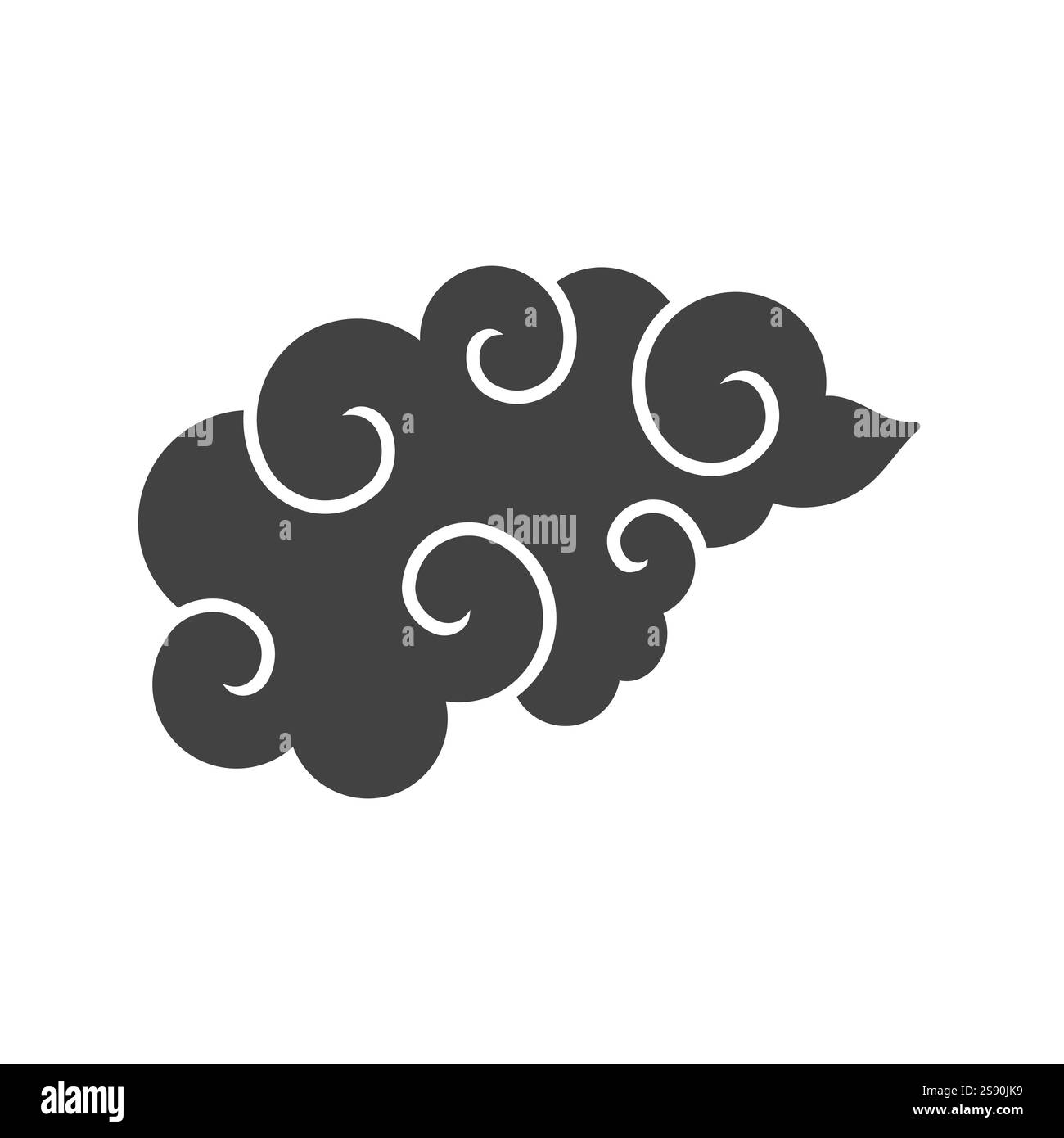 chinese cluod icon symbol vector isolated on white background Stock ...