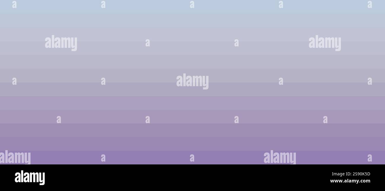 minimalist tranquility gradient horizontal stripes soft purple Stock Vector