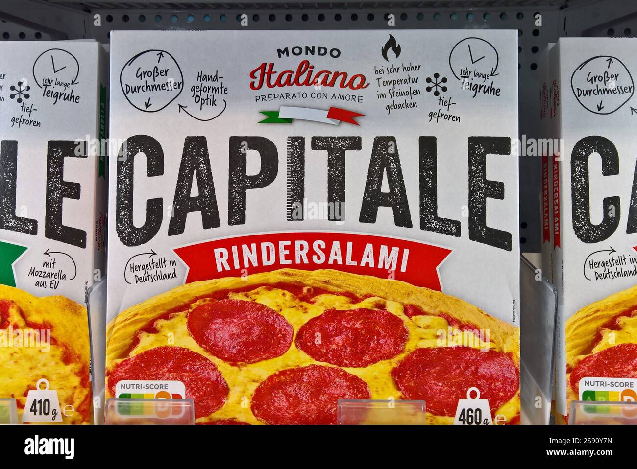 Mondo Italiano Capitale, TK-Pizza mit Rinder-Salami im Sortiment von ...